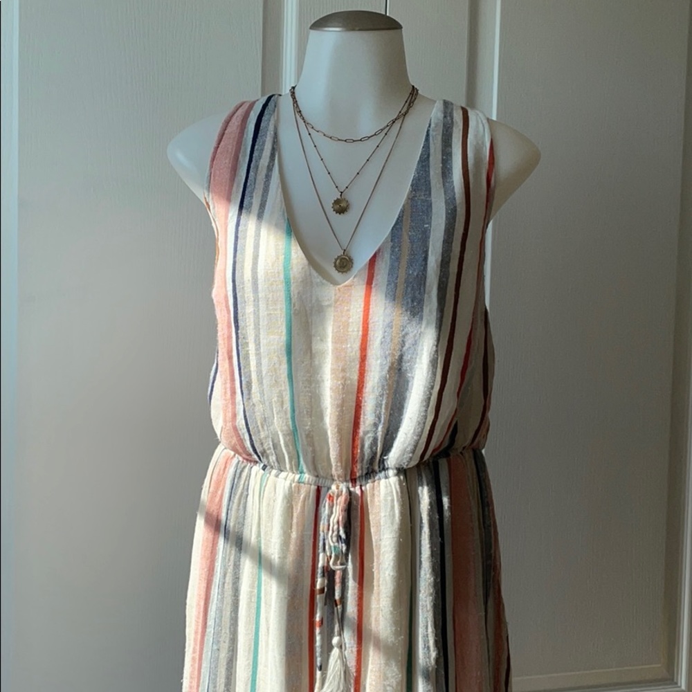 Linen Multi Color Jumpsuit